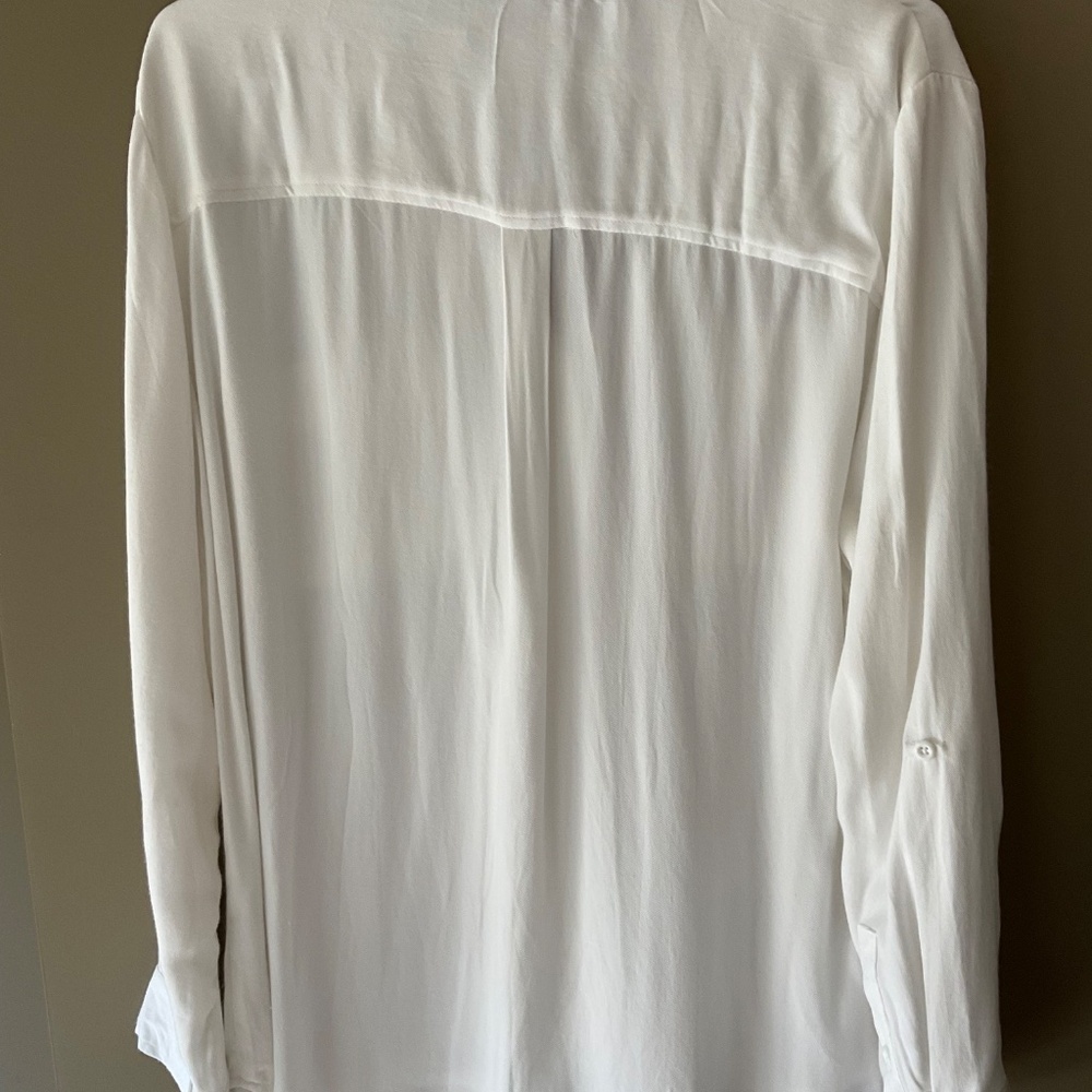 Classic Design White Button Down Blouse. - image 2